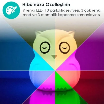 Hibü - Silikon Led Gece Lambası