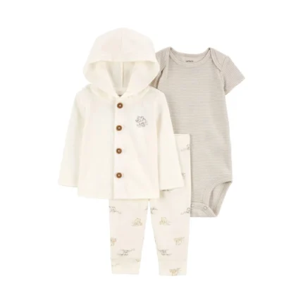 Layette Bebek 3'lü Hırkalı Set