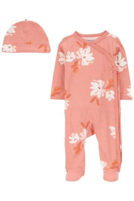 Layette Bebek 2'li Tulum Şapka Set