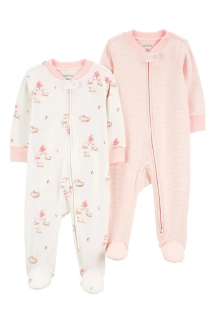 Layette Kız Bebek Uyku Tulumu Set 2'li Paket