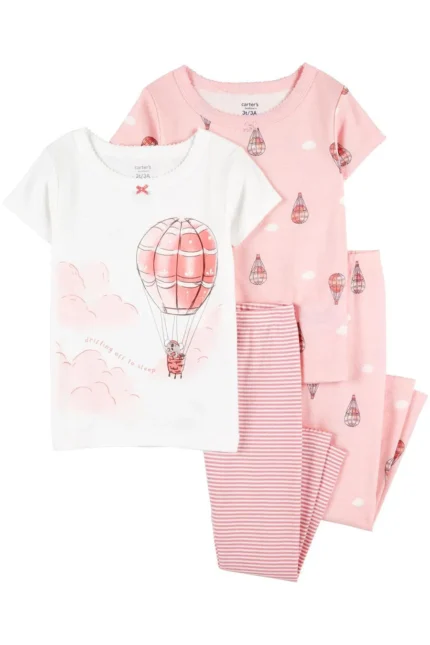 Kız Bebek Pijama Set 4'lü Paket