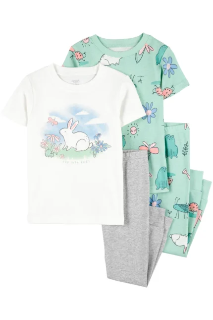 Kız Bebek Pijama Set 4'lü Paket