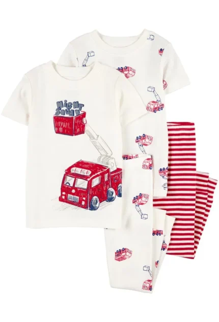 Erkek Bebek Pijama Set 4'lü Paket