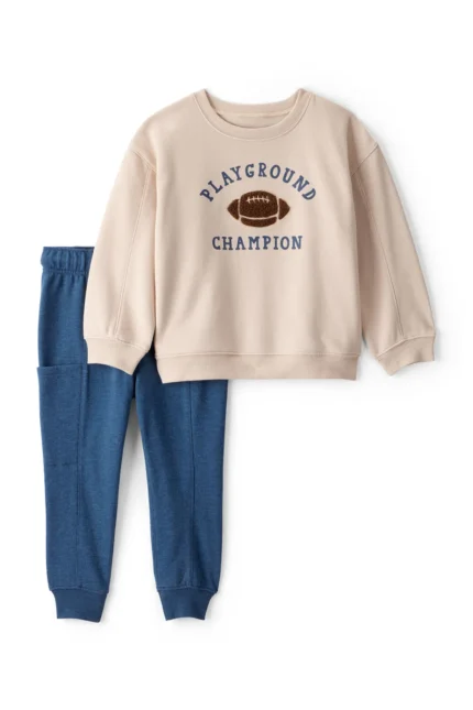 Küçük Erkek Çocuk 2'li Alt Üst Set