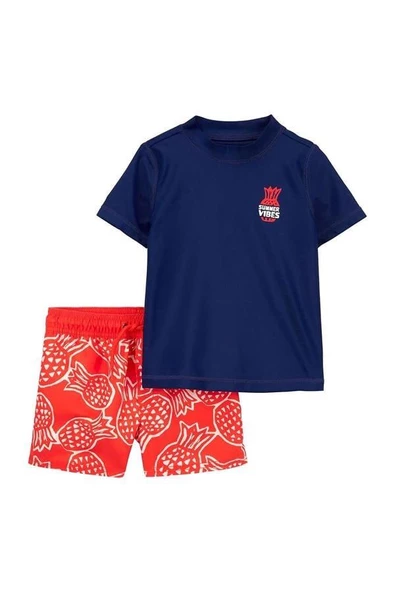 Küçük Erkek Çocuk Güneş Koruyucu Mayo Set