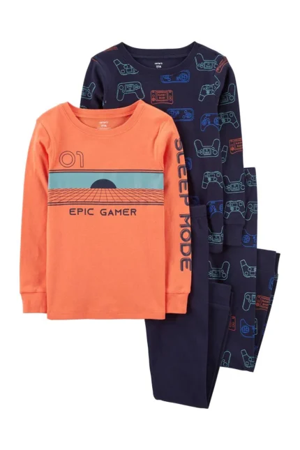 Erkek Çocuk 4'lü Pijama Set