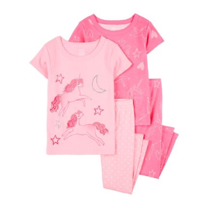 Küçük Erkek Çocuk Pijama Set 4'lü Paket