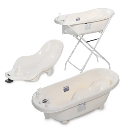 BATH TUB 88 CM WITH PLUG+THERM+BATH PAD WHITE