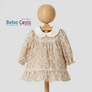 MYMİO 5583 YAKASI PLİSELİ KETEN ELBİSE